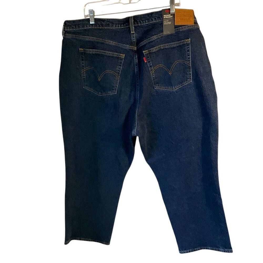 Levi’s Wedgie Straight High Rise 5 Pocket Button Fly, 22W. Plus Size - Picture 3 of 14
